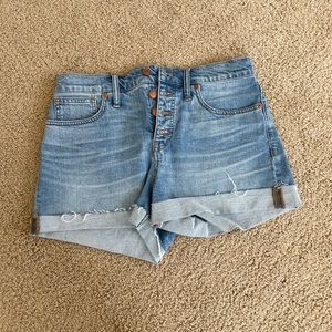 Madewell high waisted Jean shorts